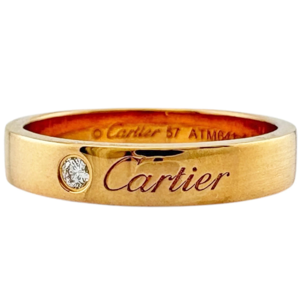 CARTIER 18k Gold Diamond Wedding Ring - Picture 3 of 7